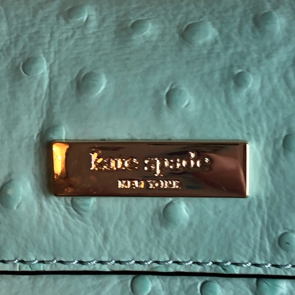 NWOT KATE SPADE Charm City Joleen Leather Shoulder Bag *rare Aqua/Mint colour* - Picture 9 of 14